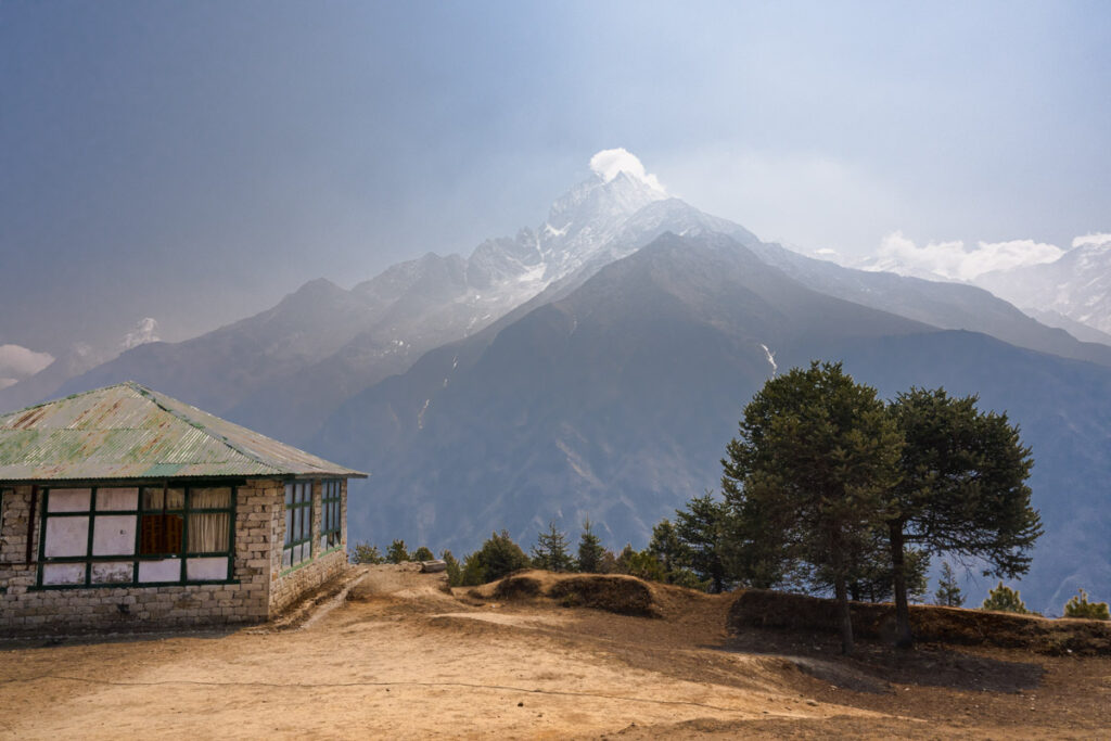 Utsikt över bergen i Nepal