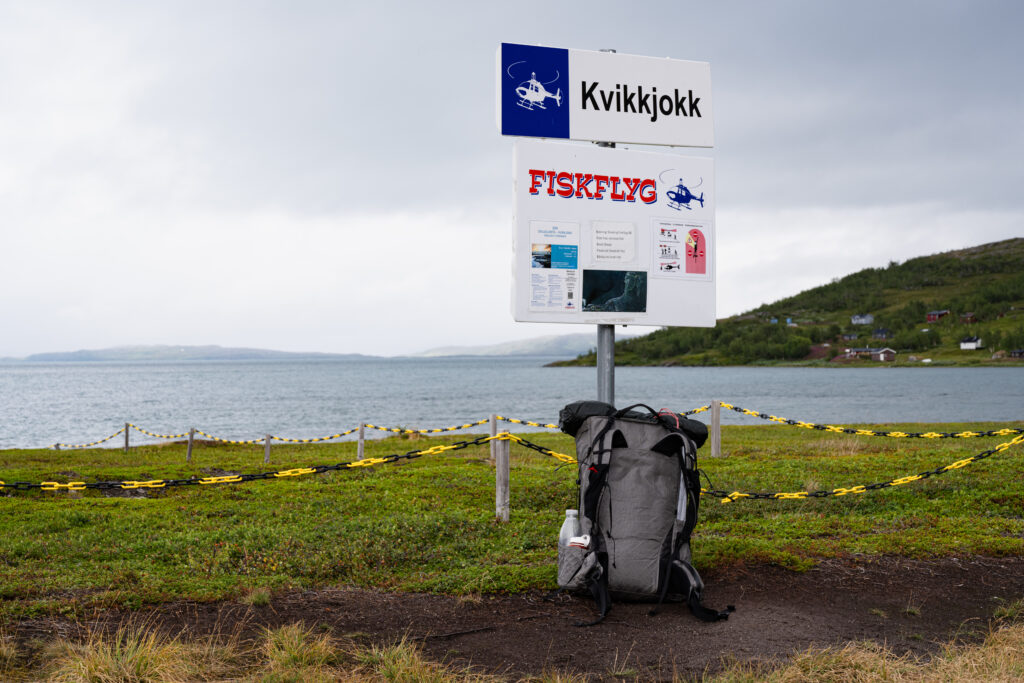 Helikopterplats Staloluokta. 